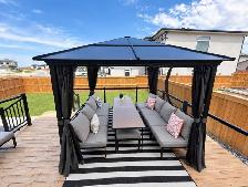 2 x Patio Sets . 5 piece metal modular set - Photo 2