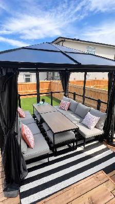 2 x Patio Sets . 5 piece metal modular set - Photo 3