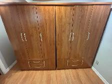 5 multi-door wooden wardrobe