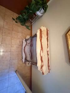 Free delivery used Vintage Marble Console Table with Mirror - Photo 5
