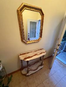Free delivery used Vintage Marble Console Table with Mirror - Photo 10