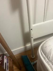 Queen headboard, footboard,bed, mattress &box spring - Photo 2