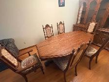 Free delivery used Vintage Octagonal Dining Set - Photo 2