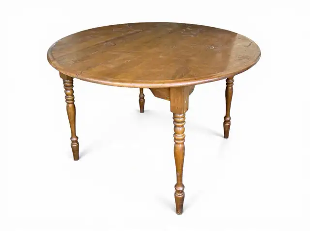 Round Wooden Dining Table. LOTS of tables here