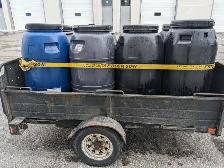 60 gallons - 220 lit.  FOOD GRADE, twisted open top plastic barr - Photo 4