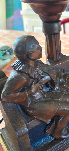 Art Deco Lamp Figural Table Lamp - Photo 3