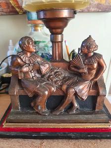 Art Deco Lamp Figural Table Lamp - Photo 4