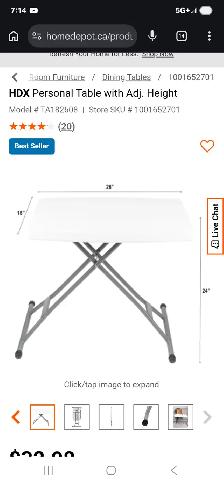 Personal table with adjust high - Photo 3