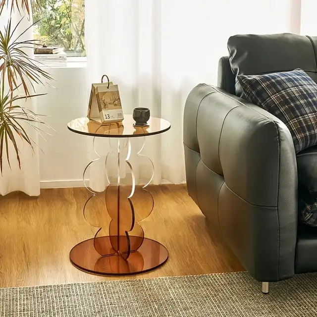 Brand New Acrylic Round Side Table  Special Selling $59