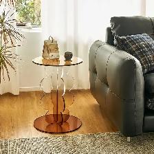 Brand New Acrylic Round Side Table  Special Selling $59