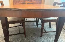 VINTAGE Walnut 6-piece Dining Set with China Cabinet - Photo 2