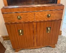 VINTAGE Walnut 6-piece Dining Set with China Cabinet - Photo 9