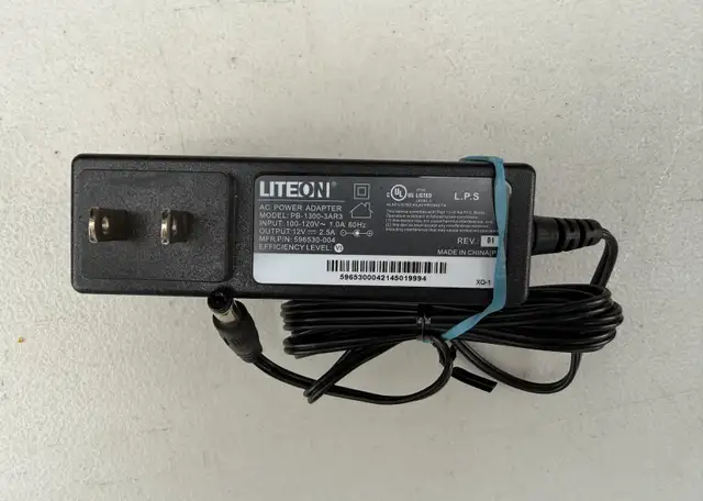 Liteon AC Power Adapter PB-1300-3AR3 12V 2.5A