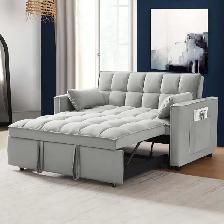 New Sectional Sofa Bed storage side pocket  Grey Amazing Sale