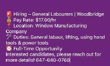 General Labour