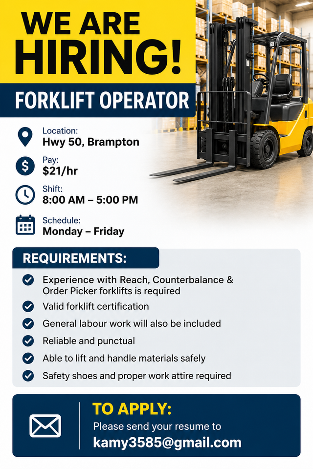Forklift Operator