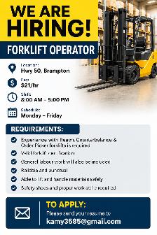 Forklift Operator