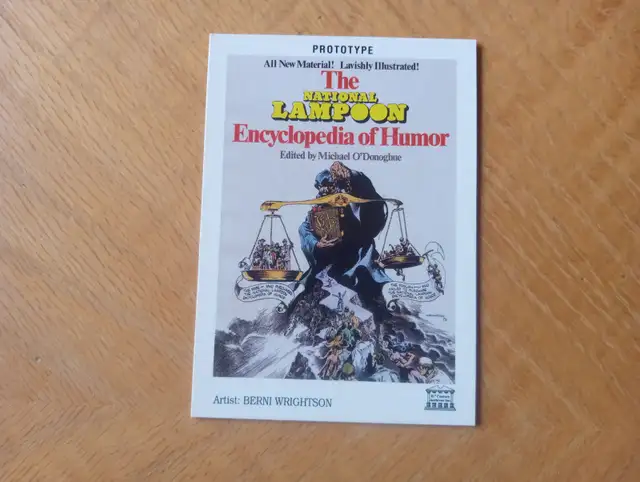 Carte Prototype The National Lampoon humour1993 PROMO 150926-195