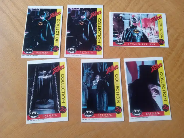 Carte Batman Return 1992 Collection Zellers 6 cartes (150926-204