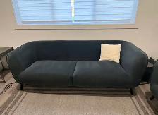 Modern Dark Grey Velvet Sofas - Photo 4