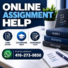 ONLINE ASSIGNMENT HELP, CASE STUDY, COURSEWORK HELP 416-273-0850