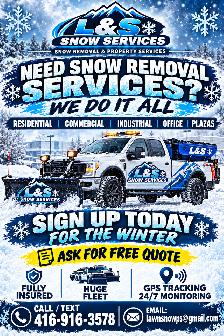 SNOW REMOVAL SERVICES BEST RATES!