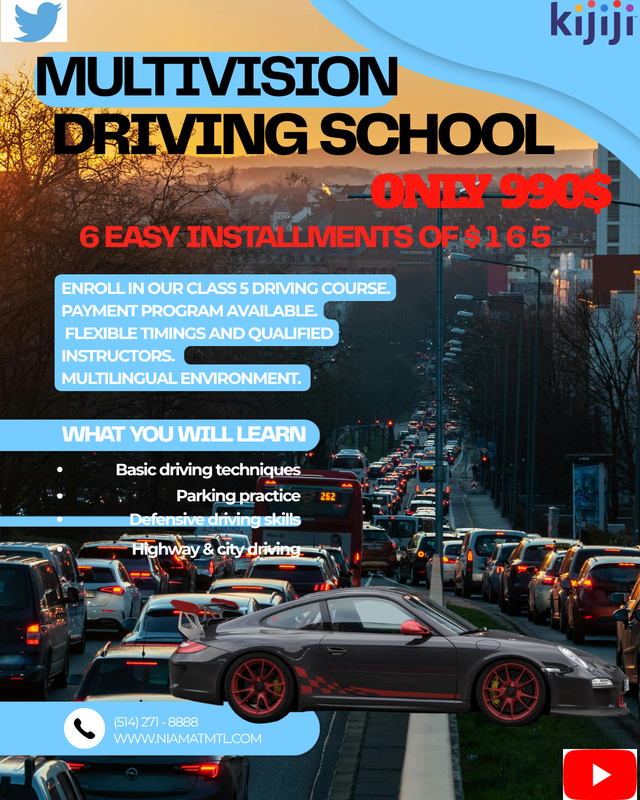 CLASS 5 LICENCE FULL COURSE SAAQ APPROVED