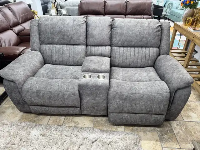 Store Model Recliner Loveseat With Cup Holder Huge Sale