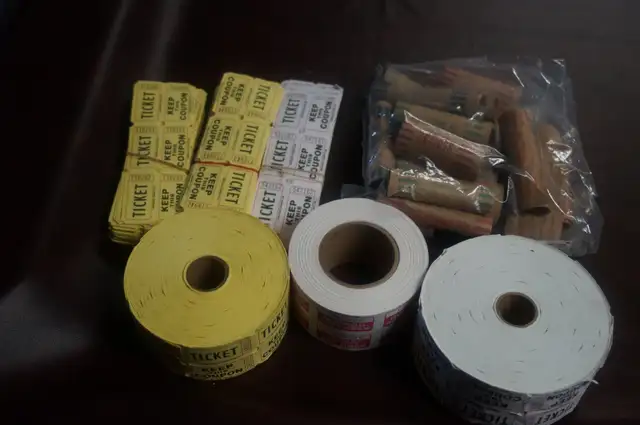 Raffle Tickets and Coin Rollers