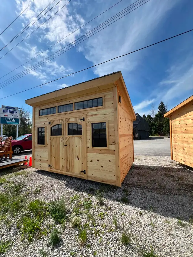 New kiln dried sheds available starting at $4550 plus hst