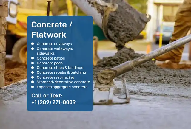 Concrete Installation, Repair & Resurfacing Work