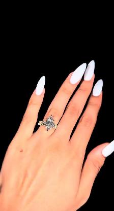 5 CT Marquise Ring and Eternity Band - Photo 3