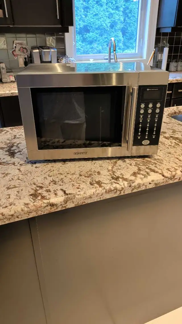 Sylvania Stainless Steel Microwave