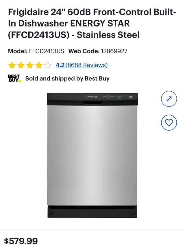 Frigidaire 24' Dishwasher – FFCD2413US