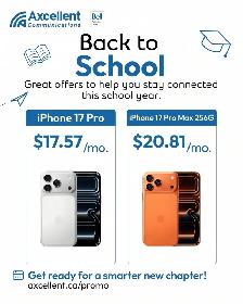 Bell iPhone 17 Pro and Pro Max Special Offer!
