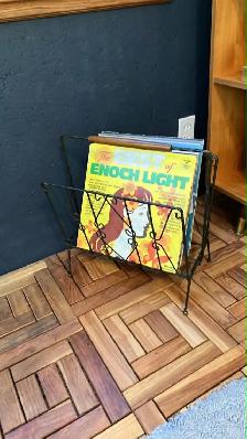 Mid century. TEAK TECK. Buffet, bibliothèque disques vinyles, si - Photo 4
