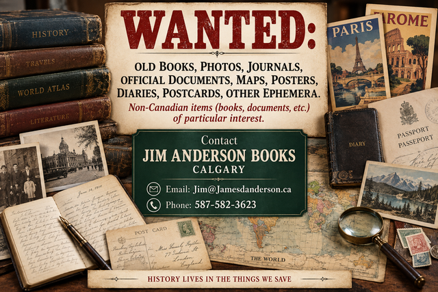 Wanted: Old Books, Photos, Maps, Documents & Ephemera
