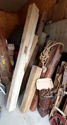 Hand Hewn Basswood Barn Beam Great Shape! 61/2'×61/2'×89' long - Photo 5