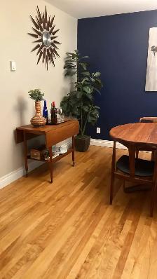 Mid century. TEAK TECK. Chariot de bar / dessert / accent salle