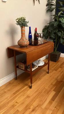 Mid century. TEAK TECK. Chariot de bar / dessert / accent salle - Photo 4