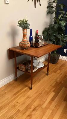 Mid century. TEAK TECK. Chariot de bar / dessert / accent salle - Photo 5