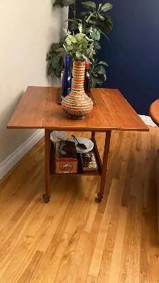 Mid century. TEAK TECK. Chariot de bar / dessert / accent salle - Photo 6