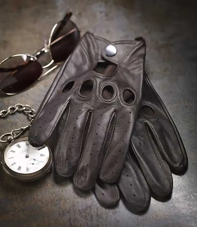 MEN'S ULTRATHIN UNLINED ITALIAN SHEEPSKIN DRIVING GLOVES