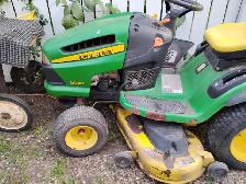 John Deere LA140 lawn tractor STRIPPED FOR PARTS!
