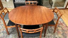 Mid century. TEAK TECK. Ensemble salle à manger. Table ovale / 4 - Photo 3