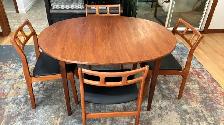 Mid century. TEAK TECK. Ensemble salle à manger. Table ovale / 4 - Photo 4