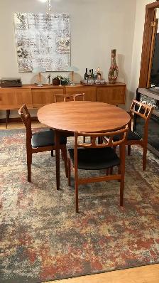 Mid century. TEAK TECK. Ensemble salle à manger. Table ovale / 4 - Photo 10