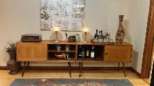 Mid century TEAK TECK Modulaire. Bar Buffet crédence, bahut disq - Photo 6
