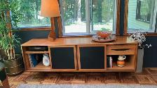 Mid century modern TEAK TECK Plateau tournant/ Buffet, bar, bahu - Photo 6