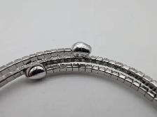 (B10336) Swarovski Clear Crystal Double Coil Wrap Bracelet - Photo 5